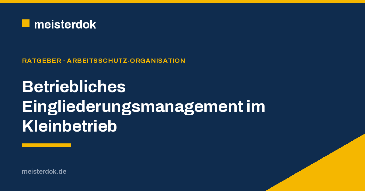 Betriebliches Eingliederungsmanagement (BEM)
