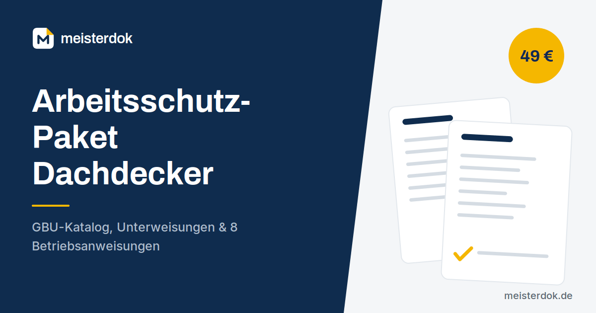 Arbeitsschutz-Paket Dachdecker