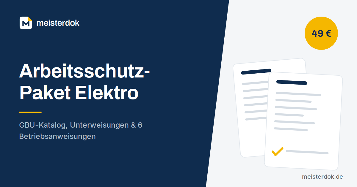 Arbeitsschutz-Paket Elektro