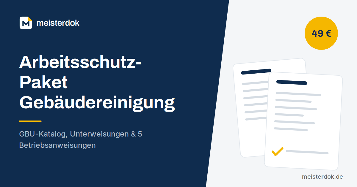 Arbeitsschutz-Paket Gebäudereinigung