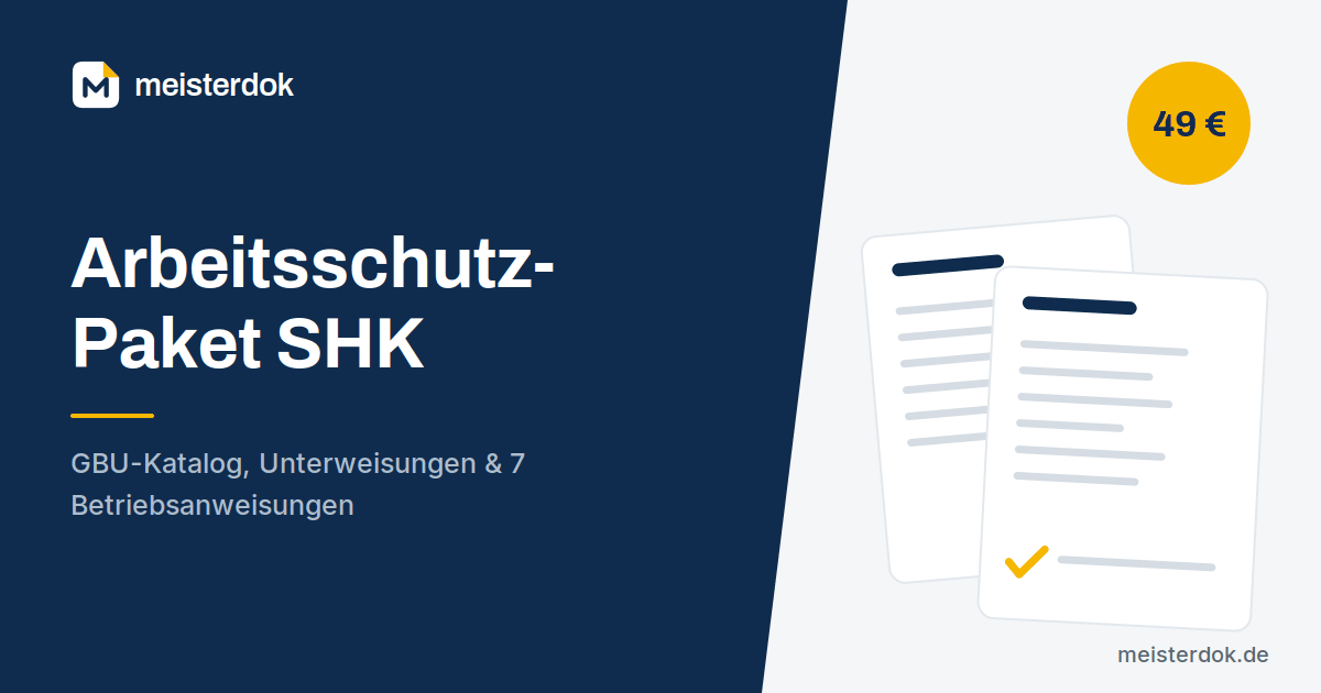 Arbeitsschutz-Paket SHK