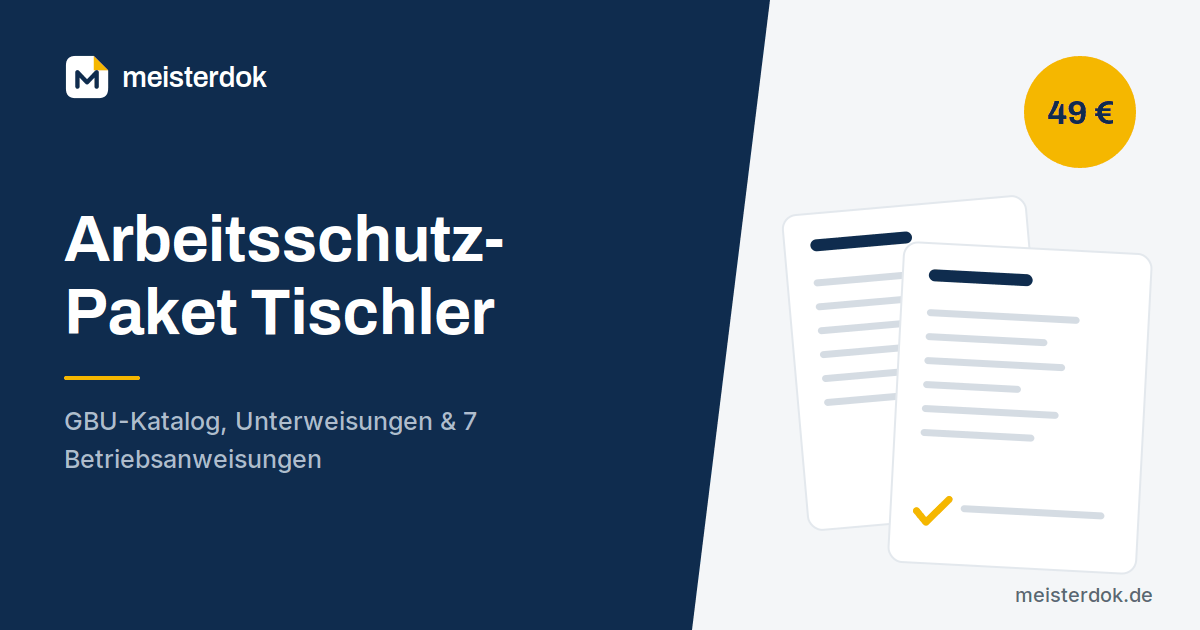 Arbeitsschutz-Paket Tischler & Schreiner