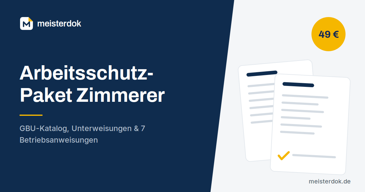 Arbeitsschutz-Paket Zimmerer