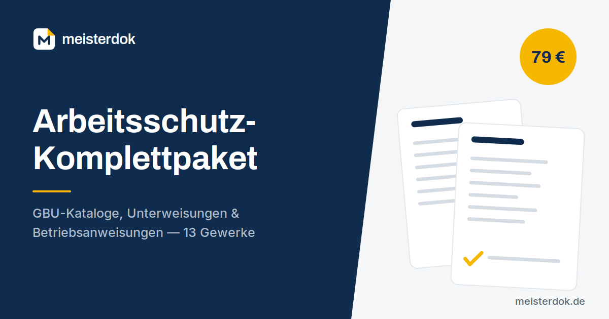 Arbeitsschutz-Komplettpaket Handwerk